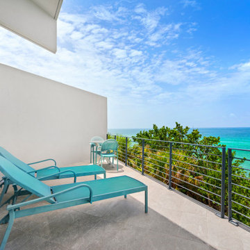 Coastal Balcony Staging with Oceanfront Views — Casey Key, FL