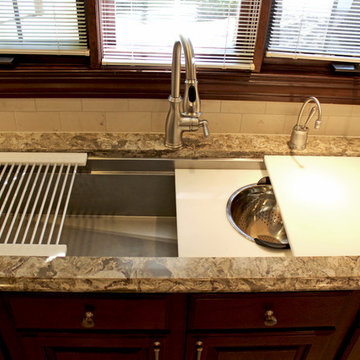 Cambria Nevern Countertops with Galley Workstation ~ Medina, OH