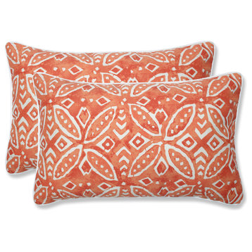Outdoor/Indoor Merida Pimento Rectangular Throw Pillow, Set of 2