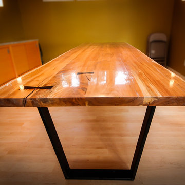 maple and ebony dining table