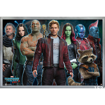 Guardians of the Galaxy 2 Intimidation Poster, Silver Framed Version