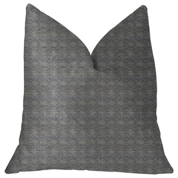 Halo Knights Blue and Gray Luxury Throw Pillow, 22"x22"