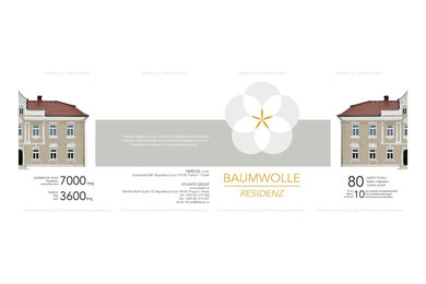 Restauro, ampliamento e progetto grafico di Baumwolle Residenz