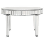 Elegant Decor - Chamberlan Round Dining Table - The Chamberlan collection is a modern and sleek decor family.  Every versatile item in this collection will add a soft contemporary feeling to any place in your home.