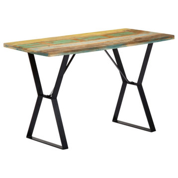 Vidaxl Dining Table 47.2"x23.6"x29.9" Solid Reclaimed Wood