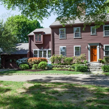 Historic Colonial Home Exterior with Garden Landscape – Beverly MA