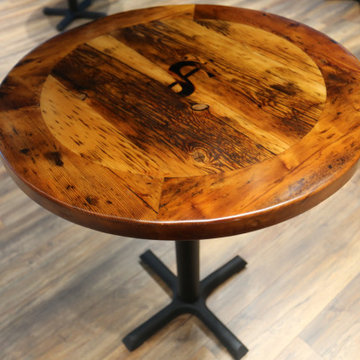 Restaurant Tables & Table Tops Made Of Reclaimed Wood