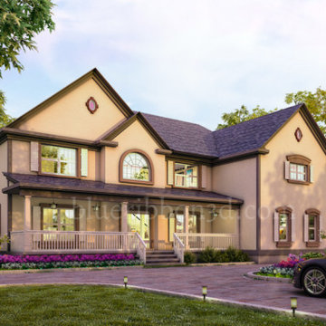 Modular home in UK with our 3d architectural rendering services