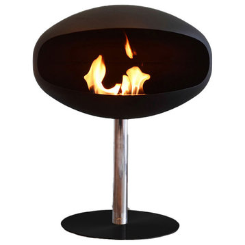Cocoon Black Pedestal Fireplace