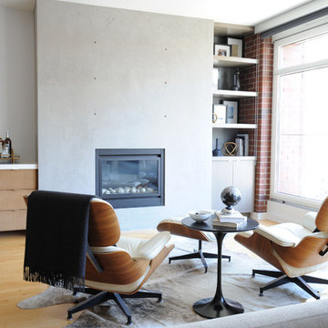 Concrete Fireplace Surround