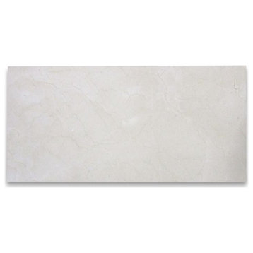 Cream Marfil 12X24 Polished Marble Tile, 50 Sft