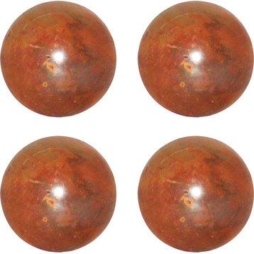 Pomeroy Bali Set of 4 Spheres, 4", Burned Copper