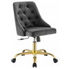 Modway Distinct Tufted Swivel Performance Velvet Office Chair