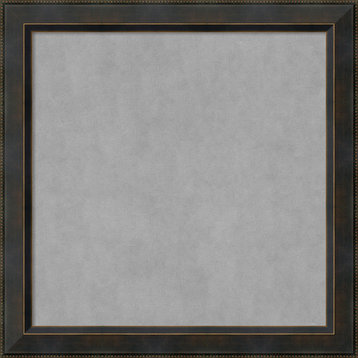 Framed Magnetic Board, Signore Bronze Wood, 28x28