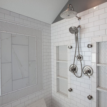 Master Bathroom Remodel from Traditional to Classic Transitional