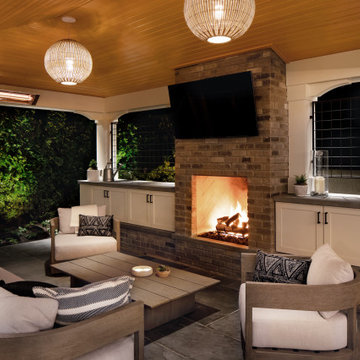 Sand Point Home Theater and Backyard Pavillion