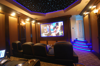 Inspiration for a home theater remodel in Miami