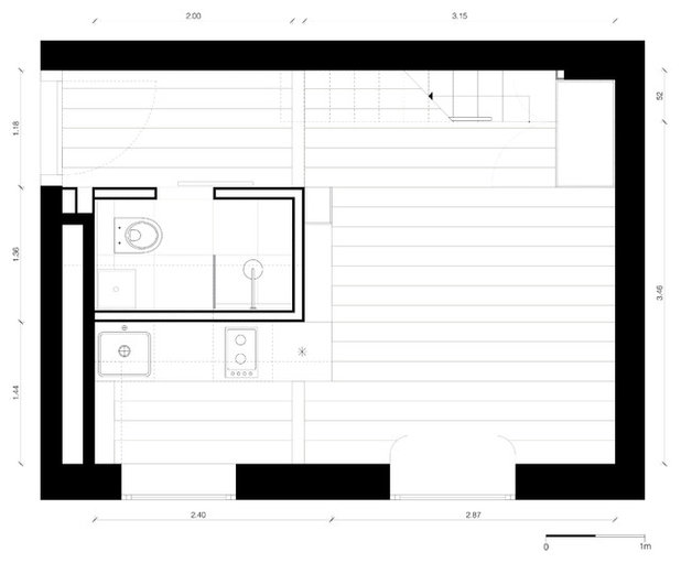 Grundriss Neuer Grundriss Mini-Wohnung in Moabit