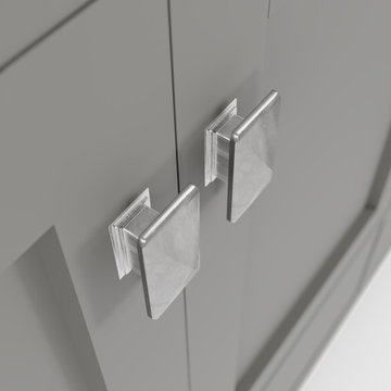 Caroline Avenue 60'' Grey Bathroom Vanity