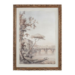 View of the Tiber I Painting - Paintings