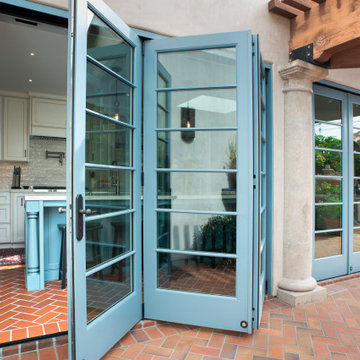 Stunning Custom Turquoise Bi-Fold Doors