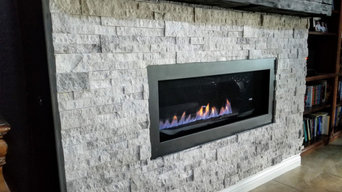 Accent Firplace wall and Beam Mantel