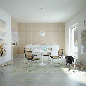 Fresh interior with very traditional components
