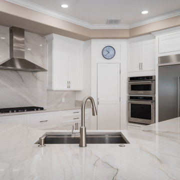 Stunning Transitional Kitchen Remodel Done With Cabinet Refacing