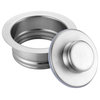 Kitchen Sink Garbage Disposal Flange and Stopper GD01, Brushed Stainless Steel