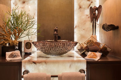 Trendy home design photo in Orange County