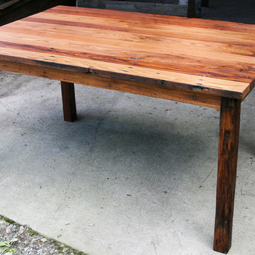 Wormy American Chestnut Farm Table