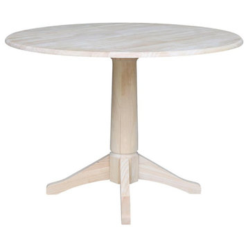 42 Round Dual Drop Leaf Pedestal Table