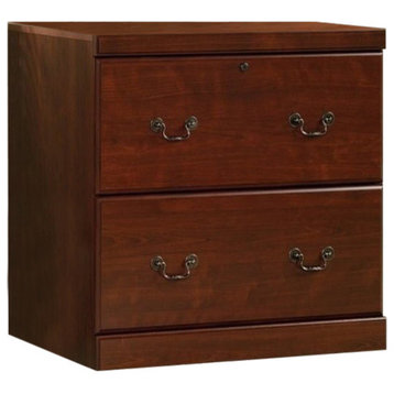 Pemberly Row Transitional Engineered Wood File Cabinet in Classic Cherry
