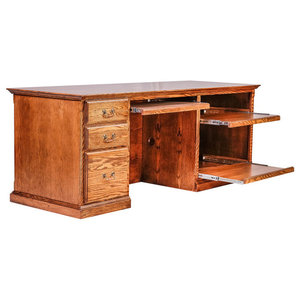 Cambridge Executive Desk Traditional Desks And Hutches By
