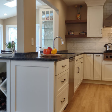 Transition Kitchen with dry bar