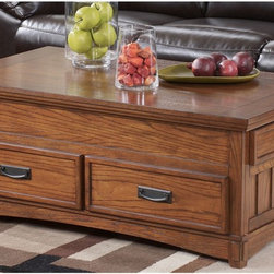 Cross Island Lift-Top Cocktail Table - Coffee Tables