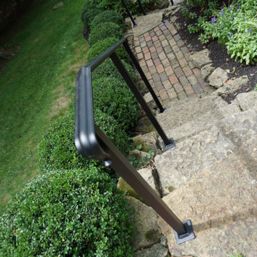 Exterior Handrail with Lambs tongue rail end