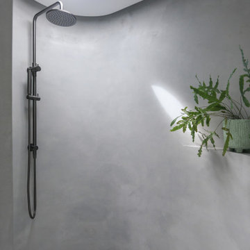 // MOODY AND CURVASCIOUS: FORESTVILLE ENSUITE AND MAIN BATHROOM