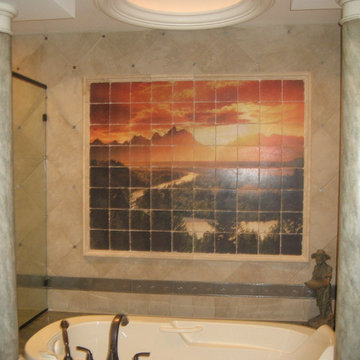 Master Bathroom: Traditional Tuscan Home Design
