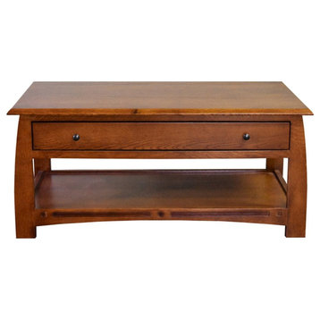 Mission Crofter Style 1-Drawer Coffee Table, Model A32
