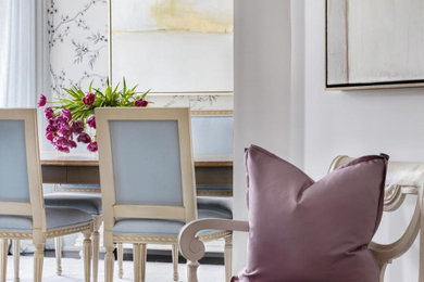 Inspiration for a transitional dining room remodel in Houston