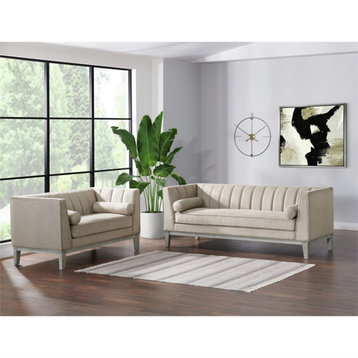 Picket House Furnishings Hayworth 2PC Sofa Set in Fawn