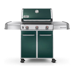 Weber Genesis E-310 3-Burner Propane Gas Grill, Green - Outdoor Grills