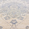 Classic Ziegler Cassy Blue Ivory Hand-Knotted Wool and Silk Rug- 9'11'' x 14'3''