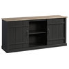 Sauder Engineered Wood TV Stand For TVs Up To 70" in Raven Oak