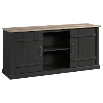 Sauder Engineered Wood TV Stand For TVs Up To 70" in Raven Oak