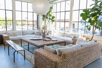Inspiration for an industrial living room remodel in San Francisco