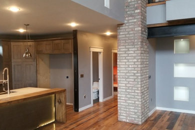 Kitchen - industrial kitchen idea in Other