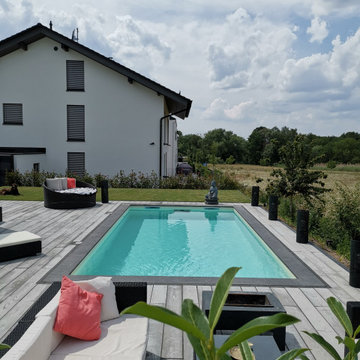 Folienbecken 7,00 x 3,50 x 1,50 m in sand