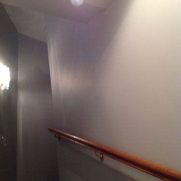High ceilings and wall repair after wallpaper removal
